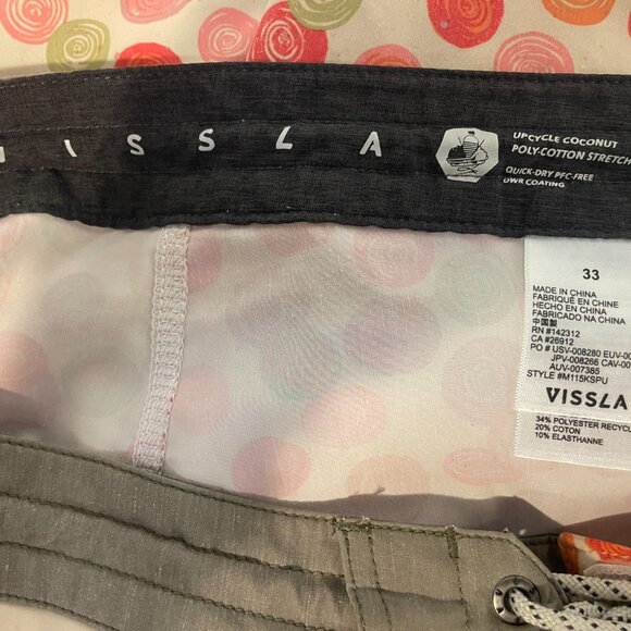 Vissla “Spun Out” Upcycled Coconut Boardshorts | Size 33 | Eco Stretch | - Picture 5 of 6